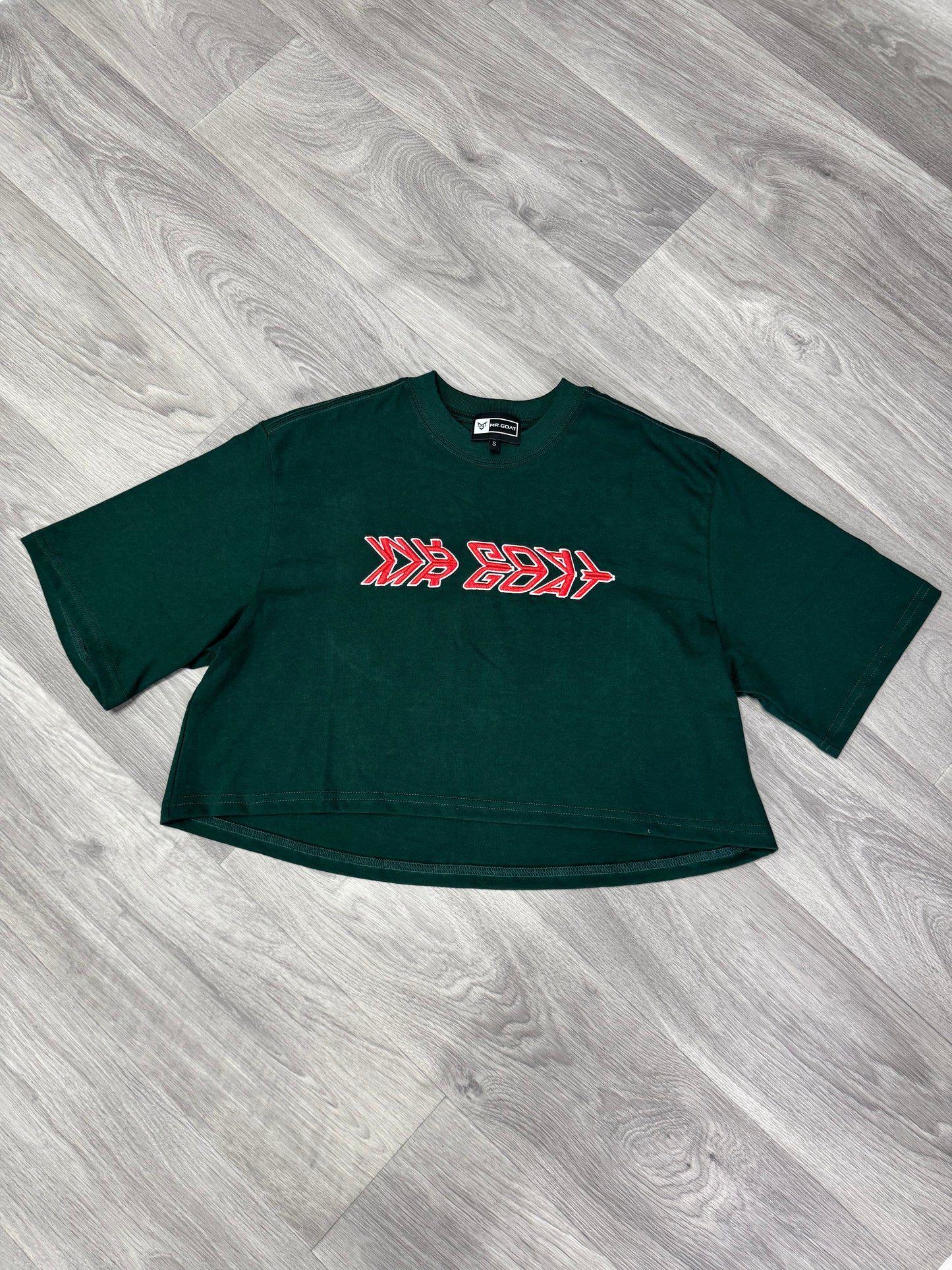 Women reverse crop top (GREEN)