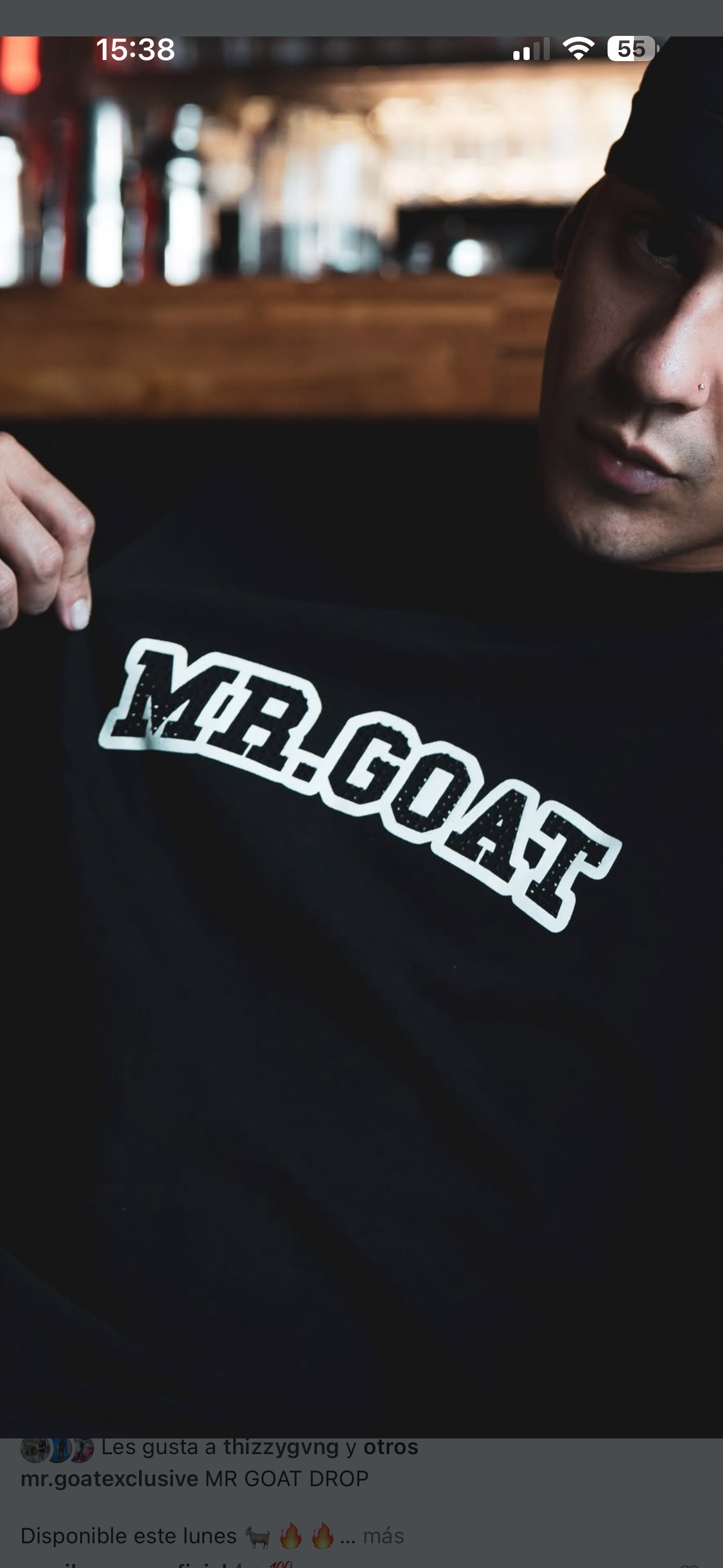 MR.GOAT obsidian black Tee
