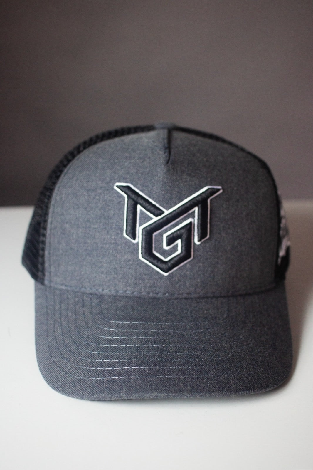 MR. GOAT X OMY TRUCKER HAT (GREY & BLACK)