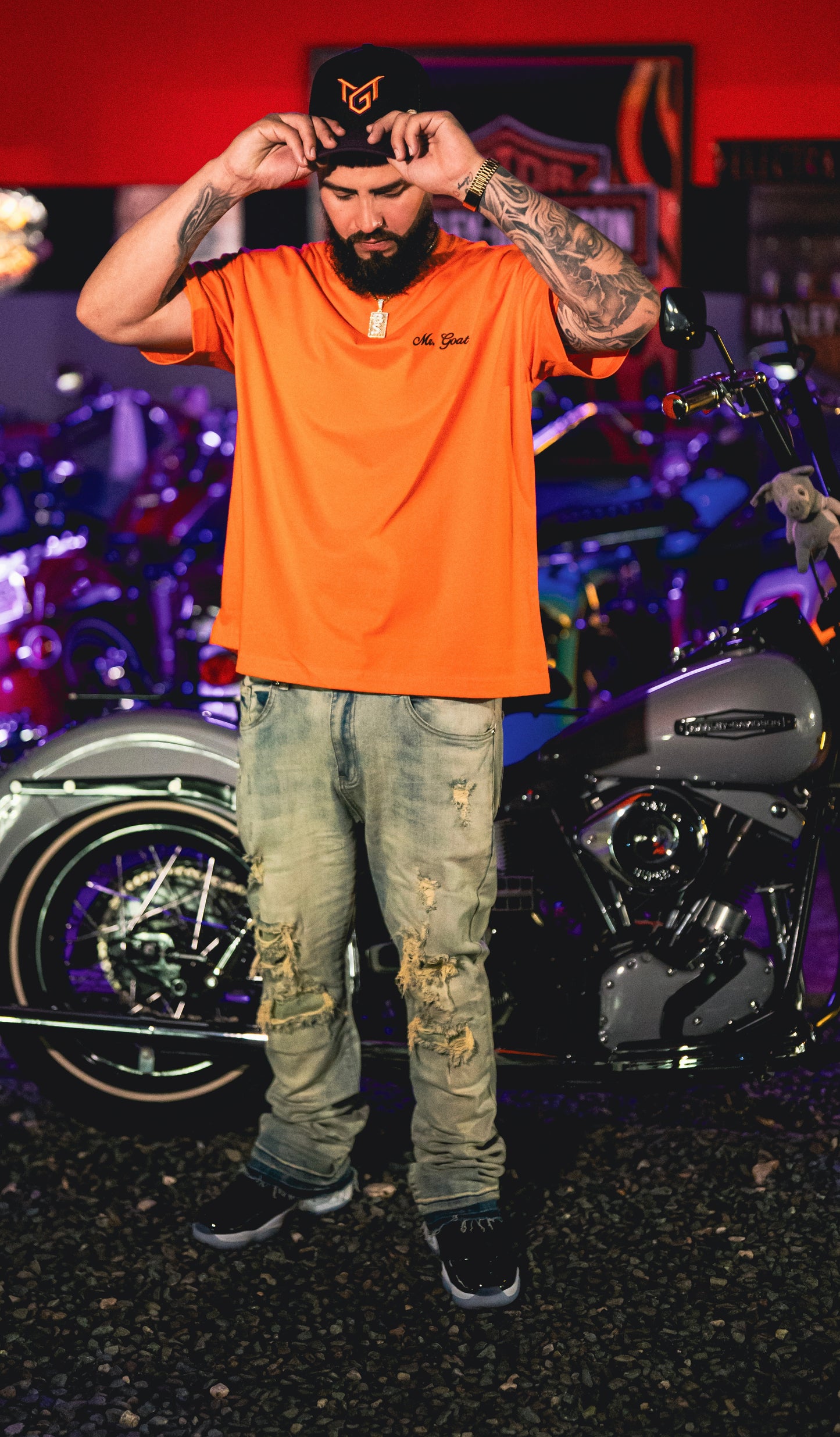 Orange tee
