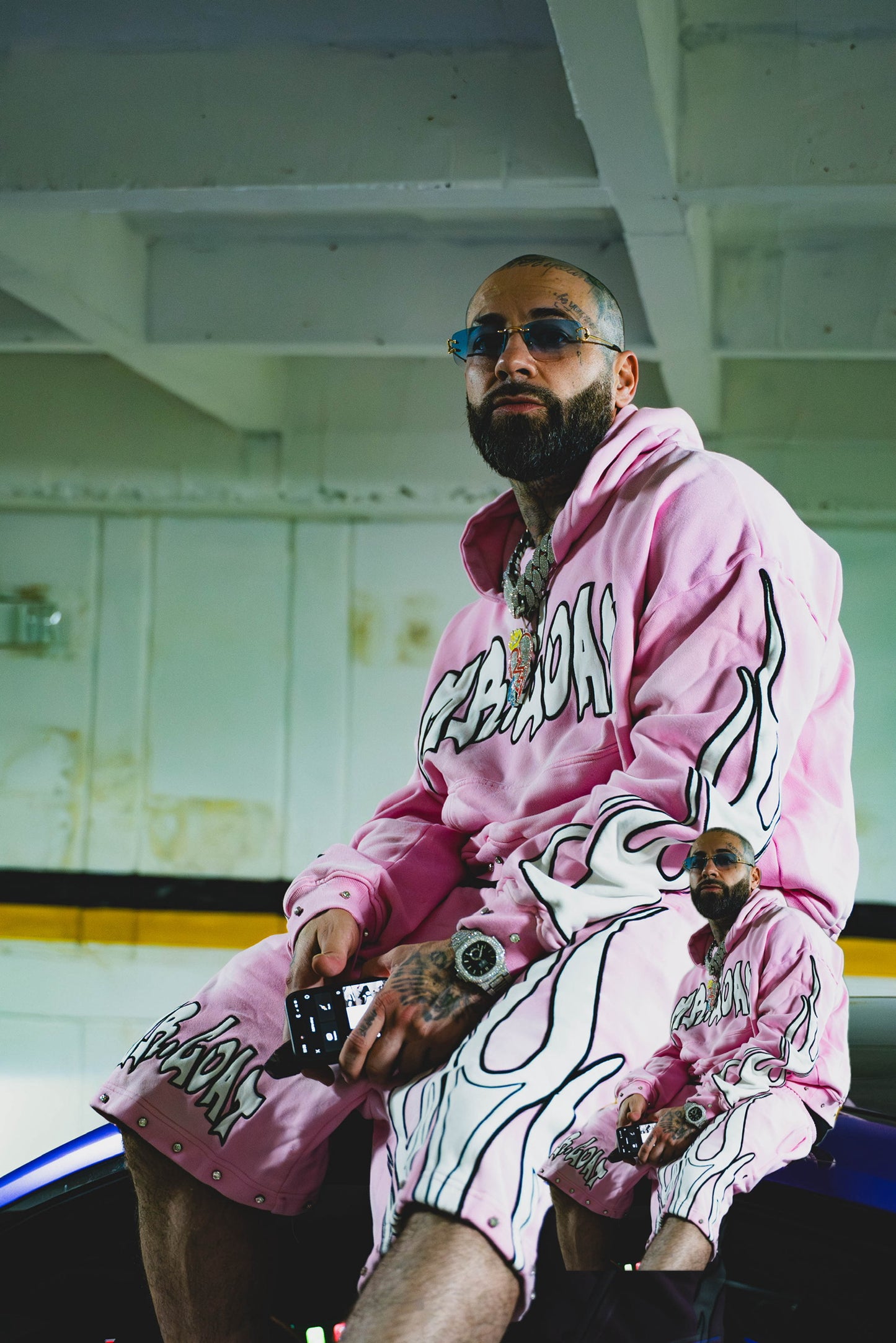 Mr.goat flame set (pink)