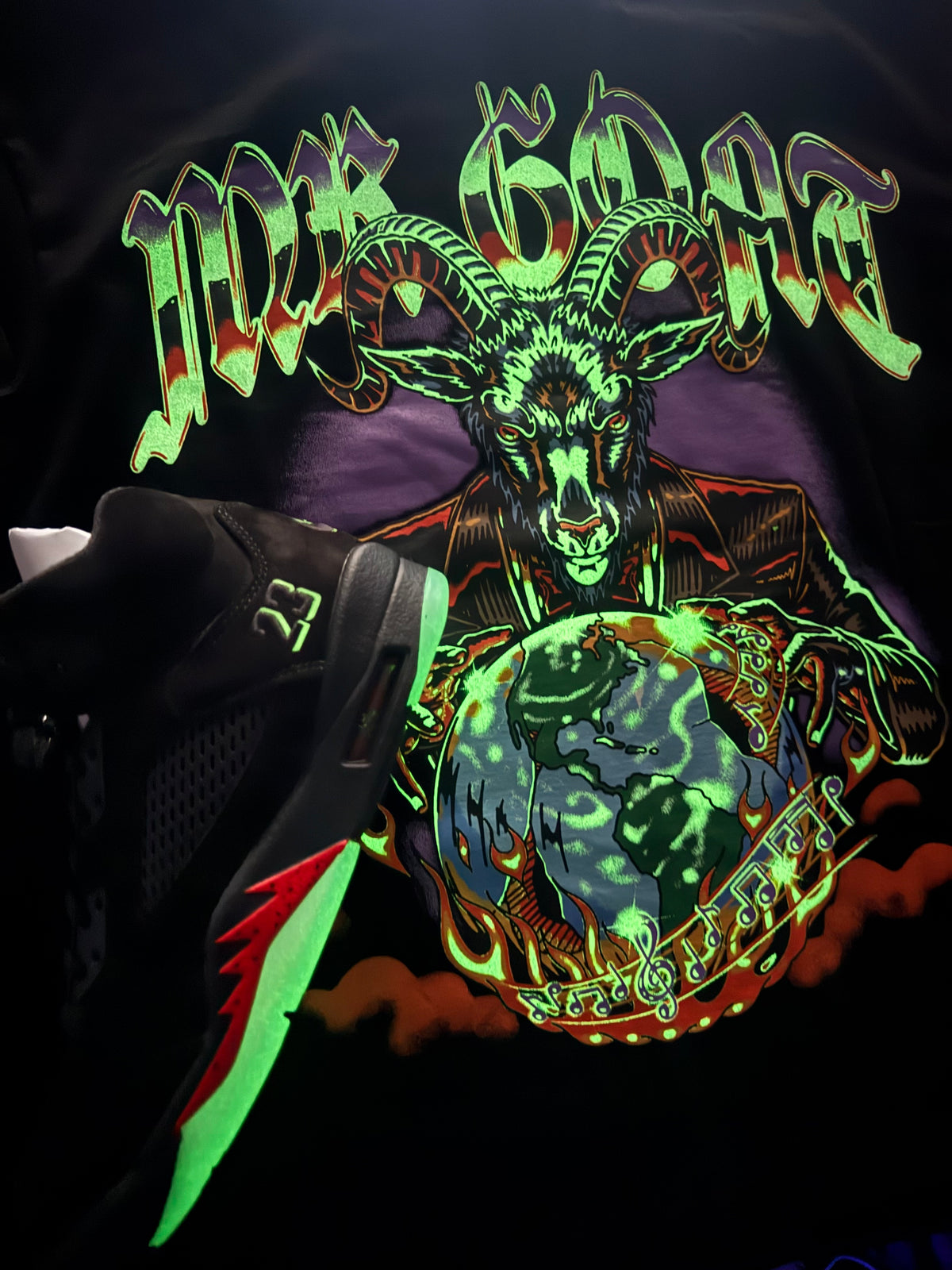 Mr.Goat Music on fire