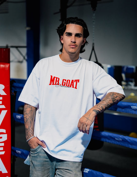 White Boxing Tee (Oversize)