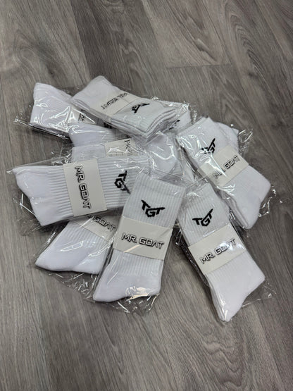 MR.GOAT SOCKS (WHITE) 3pack