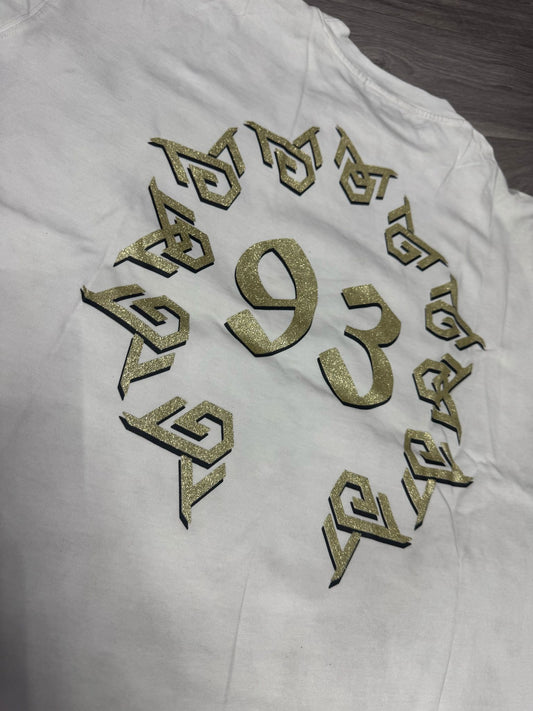 GOLD CIRCLE LOGO TSHIRT (white)