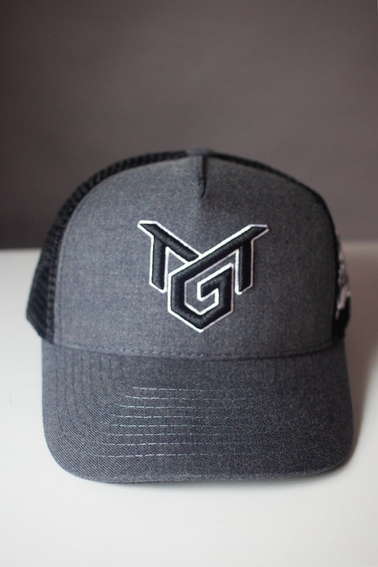 MR. GOAT X OMY  TRUCKER HAT (GREY & BLACK)